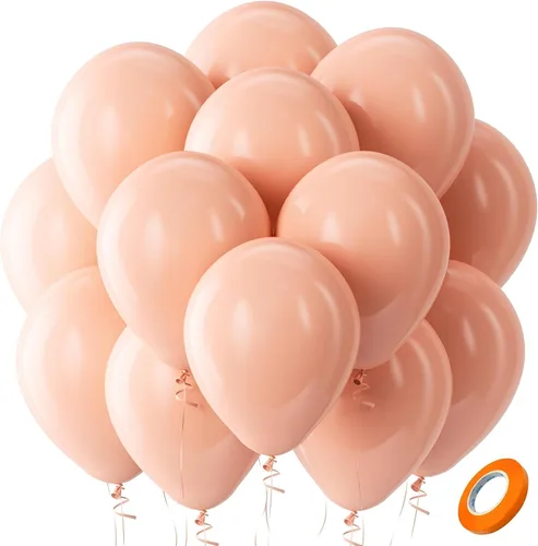 Vista 87 de Bezente Paquete de 150 globos de látex mate color burdeos de 5 pulgadas rojo (07-Red-G42)
