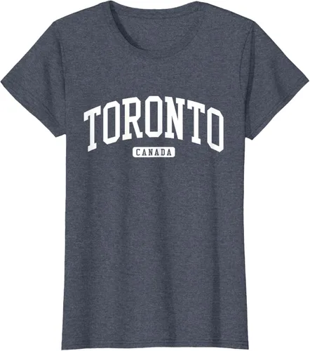 Vista 83 de Camiseta estilo universitario de Toronto Canada, Negro
