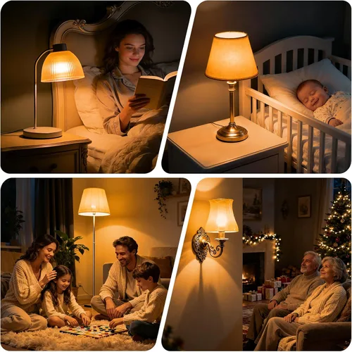 Vista 7 de KINUR G40 Bombilla pequeña de 2 vatios a 15 vatios equivalentes, luz cálida suave de bajo consumo, ámbar tenue, LED Edison 2000K, base E26