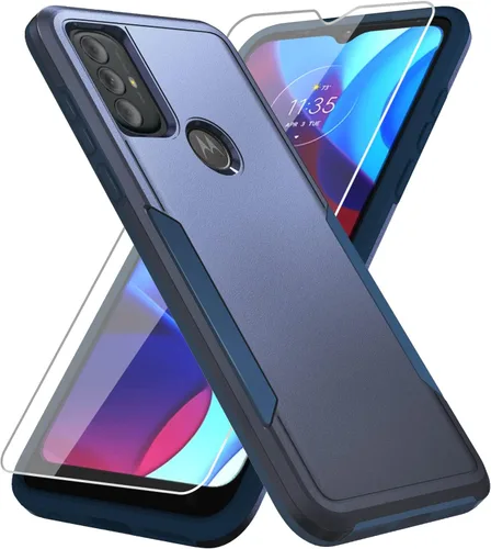 Vista 16 de Funda para Moto G Play 2023, con protector de pantalla [probada contra caídas de grado militar], funda protectora resistente robusta de servicio