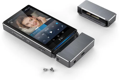 Vista 3 de FiiO Reproductor de música sin pérdida de alta resolución X7 de 32 GB, titanio