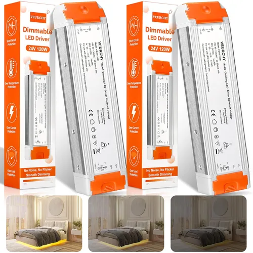 Vista 13 de 96W 24V Regulable LED Driver UL Listado, DC 24V Triac ELV/MLV Clase