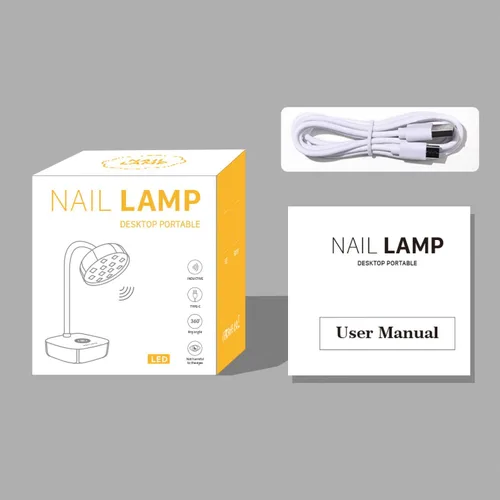 Vista 7 de Lámpara de uñas UV con sensor automático, mini luz UV para uñas de gel recargable, lámpara LED UV, secador de uñas, luz de curación flash para salón