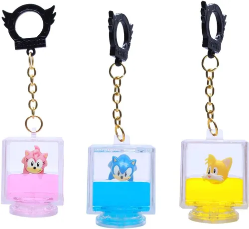 Vista 4 de Just Toys LLC Sonic The Hedgehog - Perchas para mochila (encantos serie 1)