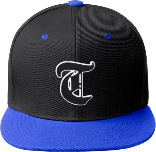 Vista 1343 de Daxton Gorra clásica con visera de billete plano con letras del alfabeto inglés antiguo de la A a la Z