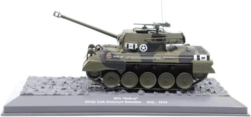 Vista 5 de M18 Hellcat Tank Destroyer - Black Cat, 805º Batallón de Destructores de Tanques, Italia, 1944 (escala 1:43)