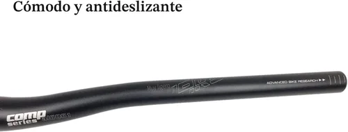 Vista 6 de Wake 31,8 mm de manillar de bicicleta de montaña MTB, manillar elevador de bicicleta de montaña de aleación de aluminio, extra largo, 720/780 mm
