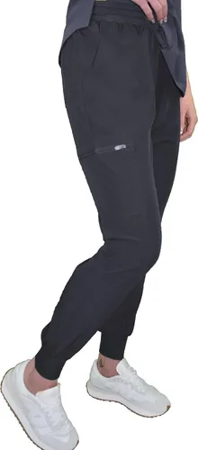 Vista 4 de Green Town Conjunto médico de enfermería GT 4FLEX con cuello en V para mujer