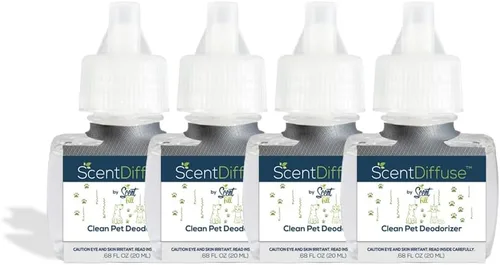 Vista 7 de ScentDiffuse - Kit de iniciación desodorizante para olores de mascotas, 2 recambios + difusor