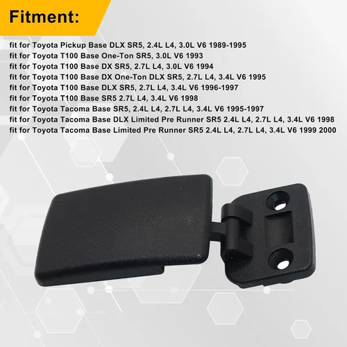 Vista 5 de GXARTS Pestillo de bloqueo de ventana deslizante trasera Reemplazo 69370-35010 Compatible con 1995-2000 Toyota Tacoma 1989-1995 Pickup 1992-2005