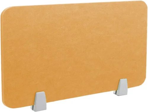 Vista 27 de Icegrey Divisor acústico de escritorio, panel de privacidad, escritorio extraíble absorbente de sonido con 2 clips para centros de llamadas de Beige