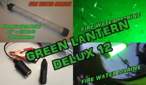 Vista 5 de Super Delux - Luz de pesca subacuática/sumergible de 13 pulgadas, 12 V, 150 LED, 5000 lúmenes, color verde