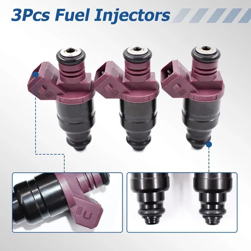 Vista 3 de 3 piezas de repuesto de inyectores de combustible para John Deere 825i Gator 3 cilindros 5WY2404A MIA11720