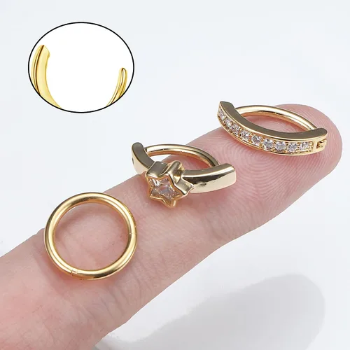 Vista 6 de JeryWe 12 anillos de ombligo de 14G para mujer, acero quirúrgico con circonita cúbica, mariposa, corazón, flor, aro para ombligo, anillos