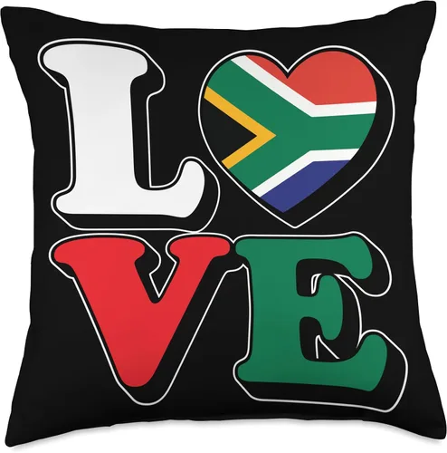Vista 5 de I Heart South Africa Is In My Heart Traveler Gifts I Love South Africa Travel Souvenir Vacation African Pride - Almohada de 16 x 16 pulgadas