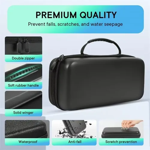 Vista 4 de Gepicest Rog Ally Case Compatible with ASUS Rog Ally Handheld Console Gaming Accessories Carrying Bag Fit Original Charger Dock w Hard EVA Game