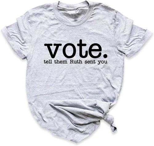 Vista 4 de VOTE Tell Them Ruth Sent You camiseta, Ruth Bader Ginsburg Camisa, Notorious camiseta, Send Me RBG Tee, Camiseta de la igualdad de los derechos