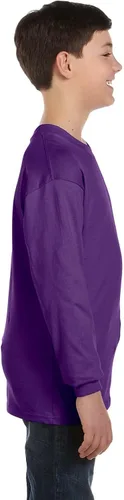 Vista 3 de Gildan - Camisa de manga larga de algodón pesado, para niños