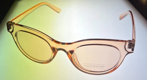 Vista 6 de Lucky - Gafas de sol retro para mujer marrón claro beige 4924148