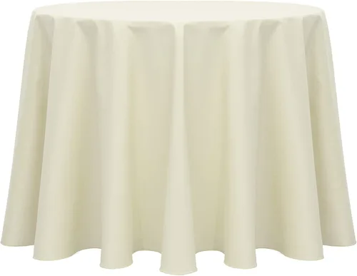 Vista 26 de Ultimate Textile Mantel redondo de sarga de polialgodón de 102 pulgadas, color amarillo limón
