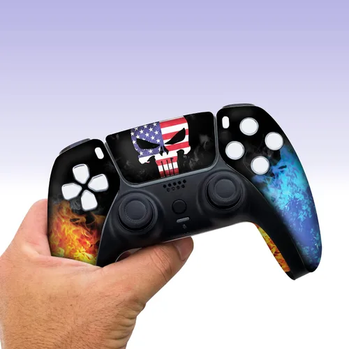 Vista 6 de American Warriior Custom PS-5 Controller Wireless compatible with Play-Station 5 Console by BCB Controllers Proudly Customized in USA with