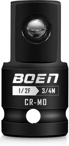 Vista 6 de BOEN Adaptador de enchufe de impacto de 1 "F a 3/4 "M, acero Cr-Mo, juego de adaptadores de enchufe para conversiones de controlador de impacto