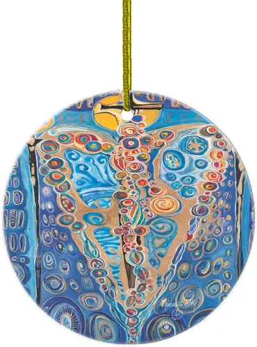 Vista 9 de Maureen Claffy Ceramic Christmas Tree Ornament Conception