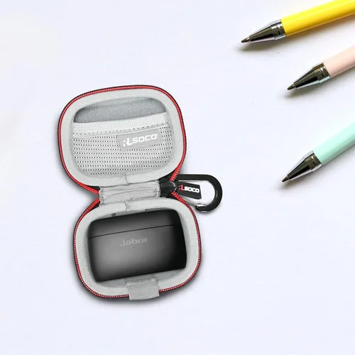 Vista 7 de RLSOCO Funda de transporte para auriculares Bluetooth inalámbricos Jabra Elite 8 Active/Elite 8 Active Gen 2/Elite 10/Elite 10 Gen 2 (solo funda)