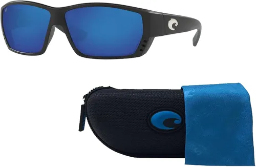 Vista 3 de Costa Tuna Alley 6S9009 - Lentes de sol rectangulares para hombre paquete con kit de cuidado de gafas de cortesía de diseñador iWear