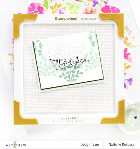 Vista 2 de Altenew Stampwheel Herramienta de estampado para estampado preciso y fácil, plataforma de estampado para manualidades de papel y tarjetas