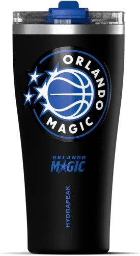 Vista 33 de Hydrapeak Atlanta Hawks - Botella de agua de acero inoxidable aislada al vacío de 30 onzas con licencia oficial de la NBA, con tapa con popote, a