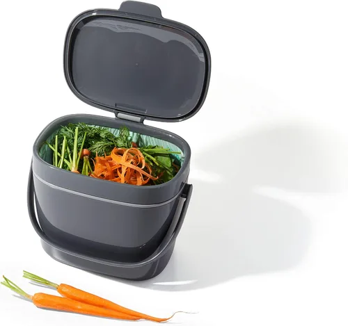 Vista 8 de OXO Good Grips - Contenedor de compost fácil de limpiar, carbón (1,75 galones)