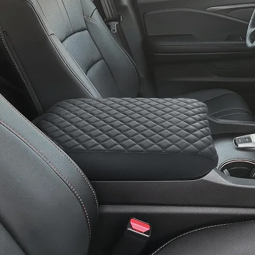 Vista 6 de Funda para Consola Central PIMCAR para Honda Pilot 2023-2025 2026, Funda para Reposabrazos Personalizada de Cuero para Interior de Honda