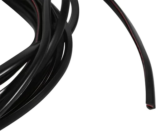 Vista 3 de Protector de goma para puerta de automóvil de 16.4 ft, moldura de goma en forma de U, borde protector de borde para bordes mentales de automóvil