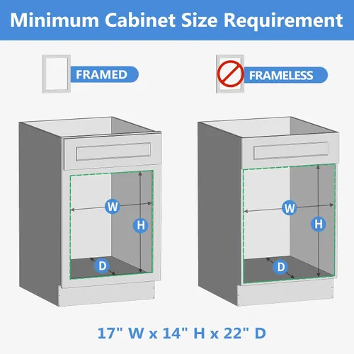 Vista 4 de ROOMTEC Organizador de Gabinete Extraíble Individual de 2 Niveles 16½"An x 21½"Pr, Organizadores de Estantes de Madera Deslizantes, Organización