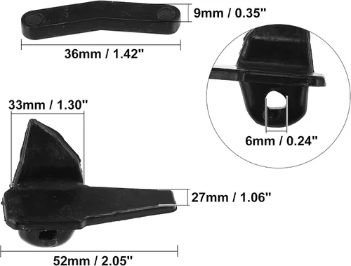 Vista 3 de X AUTOHAUX Juego de 6 cambiadores de neumáticos, cabezal de desmontaje de neumáticos, protector lateral de rueda para montaje Demount Duck Head