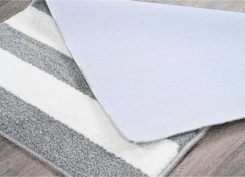 Vista 5 de Garland Rug Juego de 2 alfombras de baño lavables a rayas de playa, antideslizantes, suaves y absorbentes, de secado rápido, lavables a máquina
