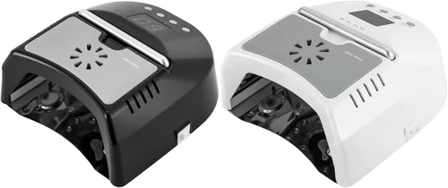 Vista 9 de Lámpara de uñas LED UV, inalámbrica, 72 W, luces UV para uñas de gel con ventilador, secador de uñas recargable (negro)