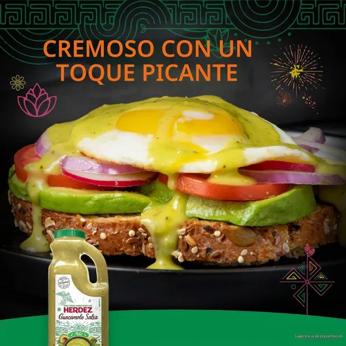 Vista 5 de HERDEZ Salsa de Guacamole Suave en Jarra, 32 oz (Paquete de 1)