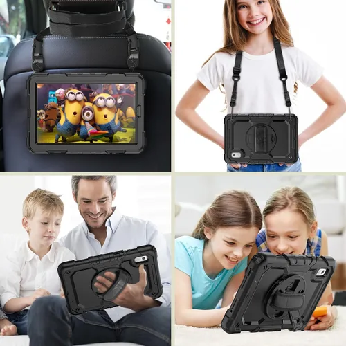 Vista 5 de SIBEITU Funda compatible con Lenovo Tab M9 TB-310FU 2023 con protector de pantalla para bolígrafo, funda de protección de tres capas a prueba