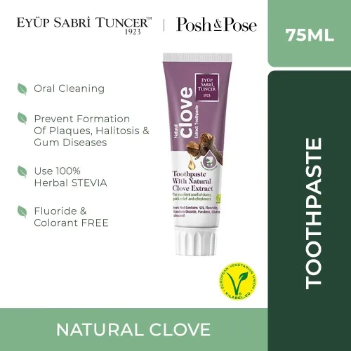 Vista 6 de Eyup Sabri Tuncer-EST1923-Serie de pasta dental (Aceite natural de clavo, 75ml)