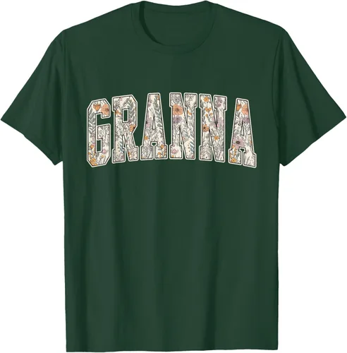 Vista 49 de Granna - Camiseta retro para el día de la madre Negro
