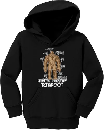 Vista 2 de Haase Unlimited Cómo identificar Bigfoot - Sudadera con capucha de forro polar Sasquatch Myth para niños pequeños y jóvenes