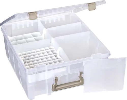 Vista 24 de ArtBin 6993SP Super Satchel Double Deep con bandeja de accesorios para manualidades en papel, transparente, 1 bolsa y 1 bandeja