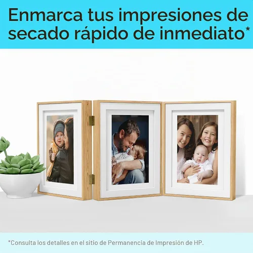 Vista 5 de HP Premium Plus CR666A Papel fotográfico, brillo suave, de 4 x 6 pulgadas. Paquete de 100 hojas.