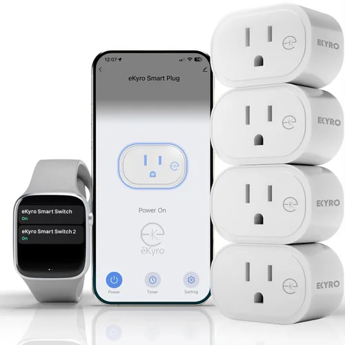 Vista 13 de Monitor de energía de enchufe inteligente Compatible con Alexa, Google Home Assistant, iPhone, Siri, Android, seguimiento de energía 15A 1800W,