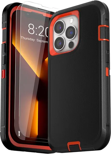 Vista 19 de Funda para iPhone 13 (6.1 pulgadas), con 2 protectores de pantalla de vidrio templado