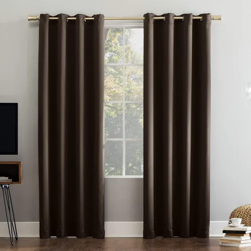 Vista 26 de Sun Zero Nordic - Juego de 2 paneles de cortinas 100 % opacas con ojales, calidad de teatro, reducción de ruido, 52 x 84 pulgadas, verde salvia