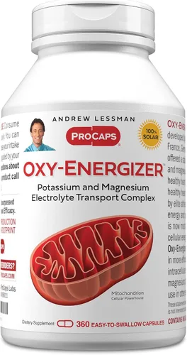 Vista 10 de ANDREW LESSMAN Oxy-Energizer 60 cápsulas - Combinación de dos electrolitos vitales - Minerales Potasio-Magnesio Aspartato - Citrato Complejo