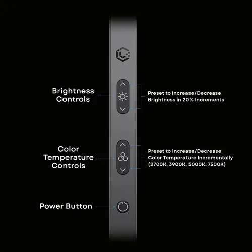 Vista 4 de LUME CUBE Edge 2.0 - Lámpara de escritorio LED Luz de escritorio regulable para oficina en casa con puerto de carga USB y brazo oscilante fuerte